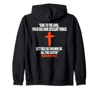 Isaías 12:5 Versículos de la Biblia Escritura Sudadera con Capucha