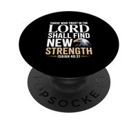 Isaías 40:31 Biblia de Nueva Fuerza del Águila Cristiana PopSockets PopGrip Adhesivo