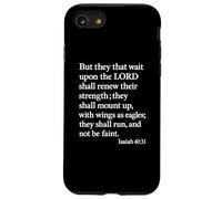 Isaías 40:31 Mount Up with Wings As Eagles Versículo de la Biblia Orar Carcasa para iPhone SE (2020) / 7/8