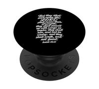 Isaías 40:31Mount Up with Wings As Eagles Biblia Versículo Script PopSockets PopGrip Adhesivo