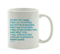 Isaías 41:10: Así Que No Temas, Porque Yo Estoy; No Desmayes, Porque Yo Soy Tu Dios. Mug Duradero Tazas De Cerámica Divertido Taza De Café Para Cacao Espresso Cappuccino 330Ml