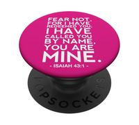 Isaías 43 1 No tengas miedo porque te he redimido Eres mío PopSockets PopGrip Adhesivo