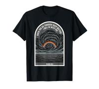 Isaías 43 2 Verso de la Biblia de fe Cristiana Rainbow Deep Waters Camiseta