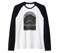 Isaías 43 2 Verso de la Biblia de fe Cristiana Rainbow Deep Waters Camiseta Manga Raglan