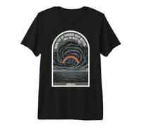 Isaías 43 2 Verso de la Biblia de fe Cristiana Rainbow Deep Waters Camiseta Premium