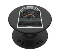 Isaías 43 2 Verso de la Biblia de fe Cristiana Rainbow Deep Waters PopSockets PopGrip Adhesivo