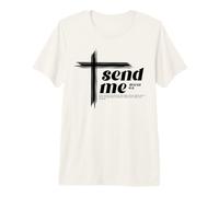 Isaías 6:8 Versículo de la Biblia Here Am I Send me Inspire Christian Camiseta Premium