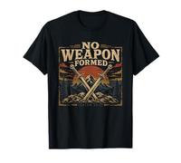 Isaías bíblica 54 17 No Hay Arma formada fe Camiseta