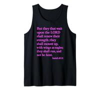 Isaías Espera Que el Señor renueve su oración de Fuerza Camiseta sin Mangas