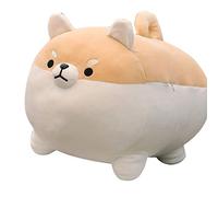 ISAKEN Almohada de Felpa para Perros Corgi, Muñeca De Cachorro Suave Lindo Shiba Inu Anime, Almohada para Perros Juguete De Peluche, Regalos para Niñas