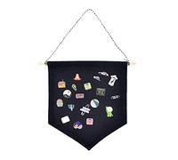 ISAKEN Broche para Colgar en La Pared, Tela para Colgar Expositor de Distintivos, Colgador de Pared para Guardar Insignias, Pin Insignia Bandera Lienzo en Blanco de Pared