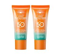 ISAKEN Crema Solar Facial SPF 50+, Protección Solar Facial 50+, Leche Solar Hidratante Antiedad Waterproof, Textura Impermeable y No Pegajosa, 50ml