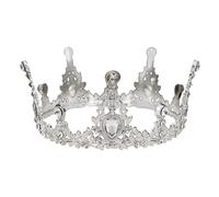 ISAKEN Crown Cake Topper Corona Cake Topper Decoración Corona Decoración para Tartas Decoración de Cumpleaños Corona con Diamantes Mini Corona Decoración para Niños Niñas Mujeres Dame