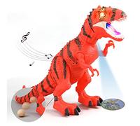 ISAKEN Dinosaurios Juguetes con Luz Y Sonido, Figuras de Dinosaurios Tiranosaurio Rex, Velociraptor Blue Dinosaurio con Luz Y Rugido Realista, Regalos para Niños