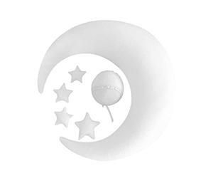 ISAKEN Fotografía Recién Nacida, Accesori Foto Bebé Recien Nacido, Luna Creciente Posando Cojín Y Estrellas Sesión de Fotos Posicionador Posando Almohada, Almohada para Bebé