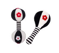 ISAKEN Juegos para Bebés 0-3 Meses Blanco y Negro, Sonajero Bebé Suave, Alto Contraste Sensorial Bebés Juguetes, Juegos Montessori Bebé 0-3 Meses para Niños