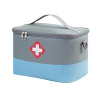 ISAKEN Kit de primeros auxilios vacíos, bolsa de primeros auxilios vacía, kit de primeros auxilios, bolsa de medicina grande, kit de primeros auxilios para el hogar, al aire libre, oficina,