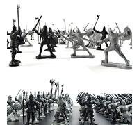 ISAKEN Militar Modelo, Juegos de Soldados Juguetes Militares para Niños, Soldados de Juguete Realistas, Antiguos Soldados + Caballos de Guerra, Regalo Ideal para Niños