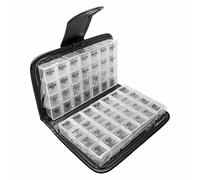 ISAKEN Pastillero Semanal 4 Tomas, Organizador Semanal de Pastillas de 14 Días con 56 Compartimentos, Caja para Pastillas Medicinales, Organizador de Pastillas para Viaje