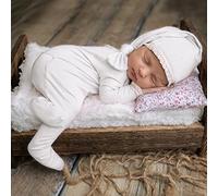 ISAKEN Sombrero para Fotografía de Bebé, Conjunto de Trajes de Punto de Ganchillo, Accesorios para Fotografía de Fotos Recién Nacidos, Accesorios para Bebés