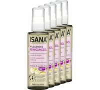 ISANA Aceite limpiador nutritivo, botella de 100 ml - Limpia suavemente la cara, labios y ojos - especialmente adecuado para pieles secas y sensibles