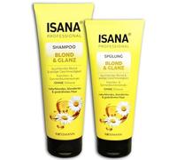 Isana Blond & Glanz - Set de cuidado del cabello (champú y acondicionador de 250 ml, 200 ml)