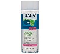 isana Clean + Care ölhaltiger Ojos de maquillaje Entferner 100 ml con Ginkgo & Aloe Vera, elimina resistente al agua de maquillaje
