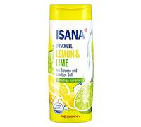 ISANA Gel de ducha de limón y lima, 300 ml, para todo tipo de pieles, con aroma a limón y lima, vegano