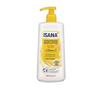 ISANA Loción corporal reafirmante Q10 + vitamina C - Hidratante para una piel más firme en 14 días, con cafeína, efecto 48h, para todo tipo de piel, 300 ml