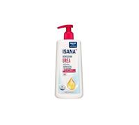 ISANA Loción corporal Urea (5%) - Hidratante para pieles muy secas, con manteca de karité y pantenol, vegana, sin microplásticos, dermatológicamente probada, 300 ml
