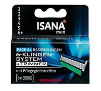 ISANA Men Pace 6+ - Cuchillas de afeitar (8 unidades)