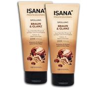 ISANA PROFESSIONAL - Acondicionador (2 unidades, 2 unidades, 200 ml), color marrón y brillante