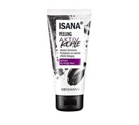 ISANA Young Peeling carbón activo 100 ml piel normal a grasa, elimina impurezas y suciedad, granos exfoliantes de lava, vegano