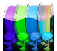 iSANMATE 4KG PLA Glow in the Dark Filamento 1,75 mm, Filamento para impresora 3D Bobina de 1KG*4, Precisión dimensional +/- 0,03 mm