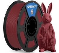 iSANMATE Filamento mate PLA de 1,75 mm, filamento PLA mate de alta velocidad de 1 kg (2,2 libras) para impresora 3D Bambu Lab, AMS, AMS Lite, precisión dimensional +/- 0,02 mm, 30-300 mm/s