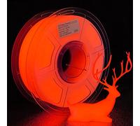 iSANMATE Filamento PLA 1.75 1kg, Glow in the Dark Rojo PLA Filament para Impresora 3D, PLA Fosforescente Material Precisión +/- 0.03 mm