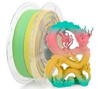iSANMATE Filamento PLA+ Mate de Alta Velocidad, Rainbow Filamento PLA Mate de 1,75+/- 0,02 mm, Adecuado para Impresión Rápida de 30-500 mm/s, Filamento de Impresora 3D, Bobina de 1 kg/2.2lb