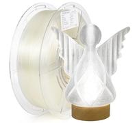 iSANMATE Filamento PLA Transparente de Alta Velocidad 1.75mm, Adecuado para Impresión Rápida de 30-300 mm/s, Clear Filamento de Impresora 3D, Bobina de 1 kg/2.2lb, Precisión +/- 0,02 mm