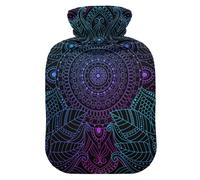 ISAOA Art Mandala Boho Ethnic Bohemian Botella de agua caliente, S