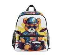 ISAOA Bear Play - Mochila escolar pequeña para niños, mochila escolar para preescolar, mochila escolar para jardín de infantes, mochila escolar informal para niños y niñas