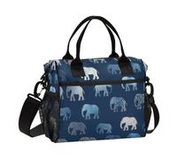 ISAOA Bolsa de almuerzo aislada para el almuerzo, grande, a prueba de fugas, con elefante pequeño, para hombres y mujeres