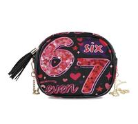 ISAOA Bolso cruzado pequeño con cadena, bolso cruzado de hombro, bolso de mano Six Seven Love para mujer