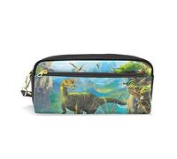isaoa dinosaurio impreso estuche gran capacidad Durable bolsa de maquillaje lápiz bolsa para niños niñas estudiantes de la escuela, el regalo perfecto en todas las ocasiones