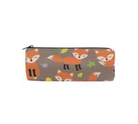 ISAOA Estuche redondo grande para lápices, bolsa de maquillaje, bolsa con cremallera para lápices, bolsa de papelería para artículos esenciales diarios, escuela, universidad, trabajo y oficina, lindo