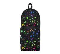 ISAOA Estuches para lápices de gran capacidad, diseño retro de puntos de arco iris, bolsa grande para bolígrafos, bolsa de papelería para niñas, niños, adultos y estudiantes, #5, Talla única, Juego de