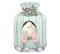 ISAOA Happy Easter Cute Bunny Botella de agua caliente, S