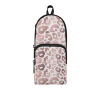 ISAOA Mnsruu - Estuche de gran capacidad con múltiples bolsillos, color oro rosa, leopardo, animal salvaje, guepardo, bolsa para escuela, oficina, adolescentes y niños, #32, Talla única, Encantador