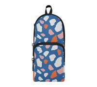 ISAOA Mnsruu - Estuches de gran capacidad con múltiples bolsillos, diseño geométrico de vector de moda, bolsa para escuela, oficina, adolescentes, niñas y niños, #01, Talla única, Encantador