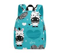 ISAOA - Mochila escolar con estampado de cebra para niños, mochila escolar para guardería, mochila de viaje para niños y niñas, #09, Taille unique
