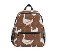 ISAOA Mochila para niños, mochila escolar, bolsa de viaje, gansos blancos para niñas y niños